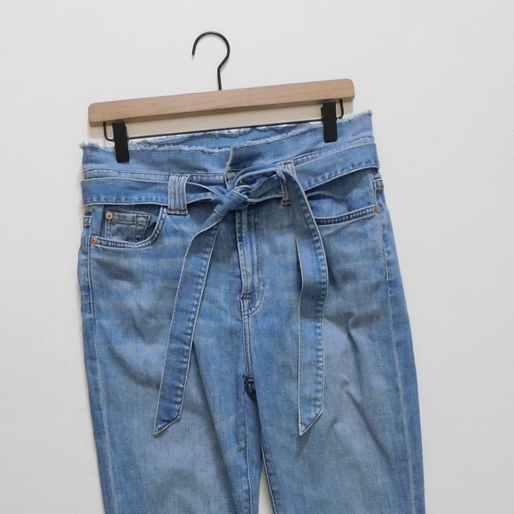 7 For All Mankind Light Blue High Rise Jeans - Picture 5 of 16